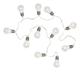 christmas ball light bulb cut out isolated transparent background
