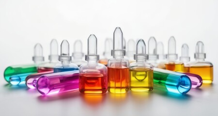  Vibrant vials of liquid, ready for scientific exploration