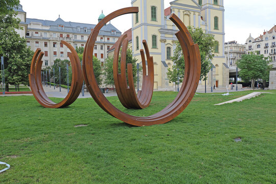 Contemporary Art Installation City Park in Budapest Hungary