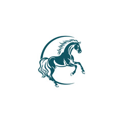 Obraz na płótnie Canvas Vector horse head or strong animal logo design. 