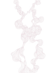 waves dusty rose abstract transparent background 