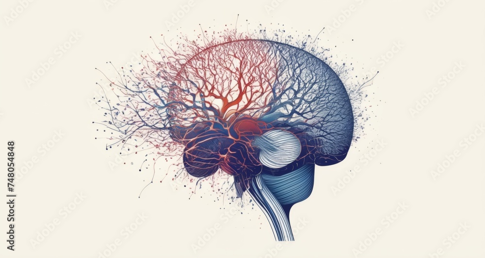 Poster exploring the intricate network of thoughts and emotions