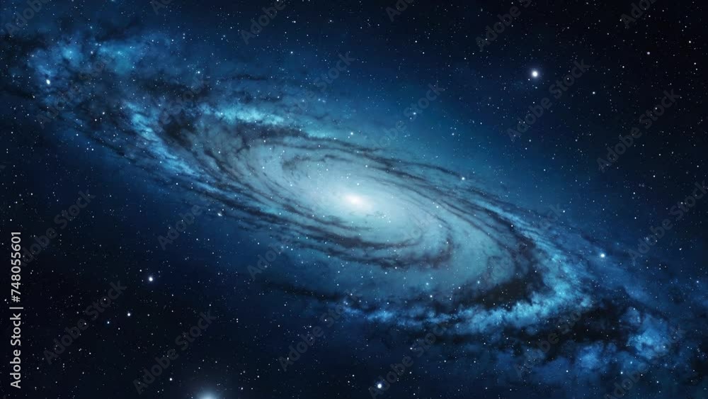 Wall mural galaxy in space with stars, created with some elements made with generative ai