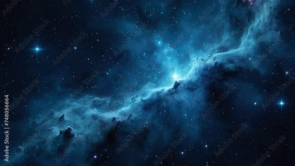 Sticker space nebula with stars, created with some elements made with generative ai