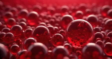  Vibrant Red Bubbles in a Sea of Red