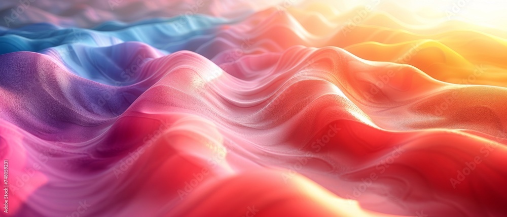 Aufkleber multicolor abstract 3d render