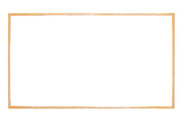 Orange frame isolated on transparent background