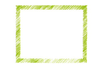 Green frame isolated on transparent background