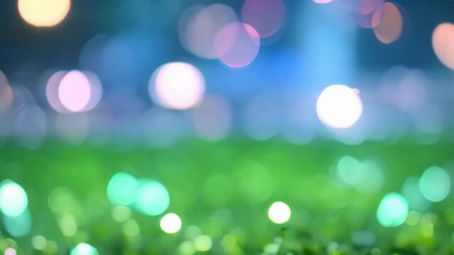 abstract blue and green bokeh background 