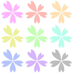 綺麗な桜の花の背景素材。Beautiful cherry blossom background material.