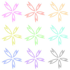 綺麗な桜の花の背景素材。Beautiful cherry blossom background material.