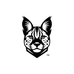 Serval head logo symbol icon