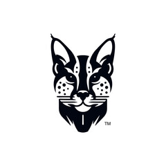 Serval head logo symbol icon