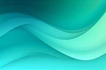 Aqua Green to Cerulean abstract fluid gradient design, curved wave in motion background for banner, wallpaper, poster, template, flier and cover