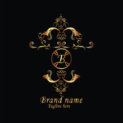 Creative Initial letter B logo design with modern business vector template. Creative isolated B monogram logo design