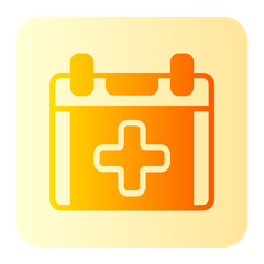 medical appointment gradient icon