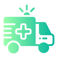 ambulance gradient icon