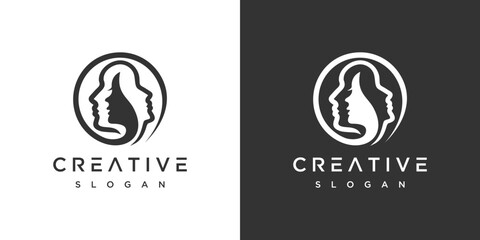 Human Logo template vector .Human character icon logo design