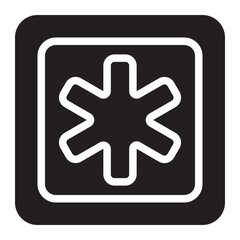Obraz premium medical glyph icon
