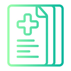 medical report gradient icon