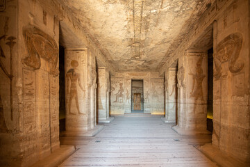 Fototapeta na wymiar Im Tempel von Abu Simbel 