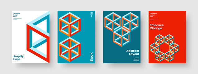 Geometric Brochure Design. Isolated Poster Layout. Creative Book Cover Template. Report. Background. Flyer. Banner. Business Presentation. Handbill. Pamphlet. Advertising. Brand Identity. Leaflet