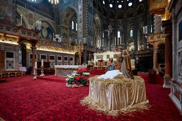 The altar of the Basilica of Saint Anthony of Padua (Basilica di Sant'Antonio di Padova), medieval...