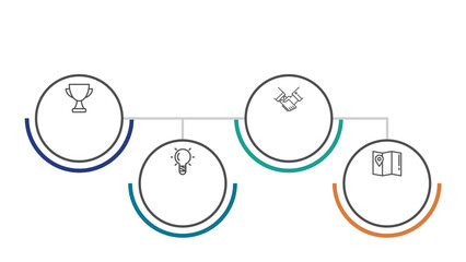 Collection Of Colorful Blank Shape Design Infographic. Which Can Be Used For Workflow Layout, Diagram, Number Options, Web Design .