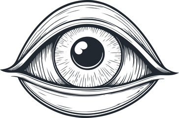Human eye, vector illustration - 748076696