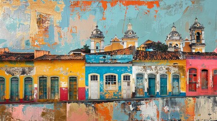 Pelourinho's Heritage Art Collage

