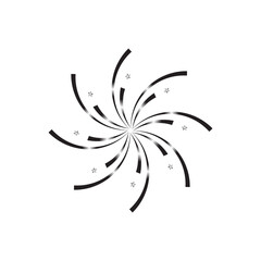 black and white flower