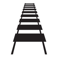 railway track icon- vector illustration