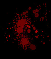 Red splatter color