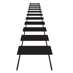 railway track icon- vector illustration
