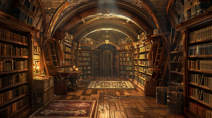Arcane libraries hidden beneath the earth