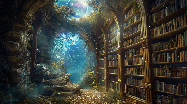 Arcane libraries hidden beneath the earth