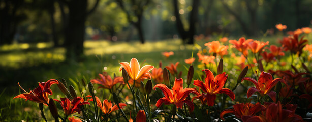 Lilies in the park.