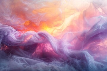 A surreal landscape with dreamlike colors merging seamlessly