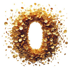 Obraz premium Isolated 3D Number on a Clear PNG Canvas Generative AI