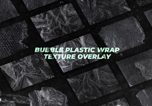 15 Bubble Plastic Wrap Texture Overlay