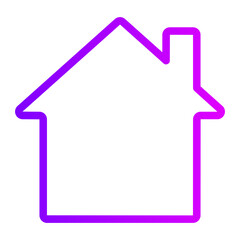 Obraz premium buildings gradient icon