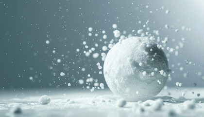 Fototapeta na wymiar snowball effect