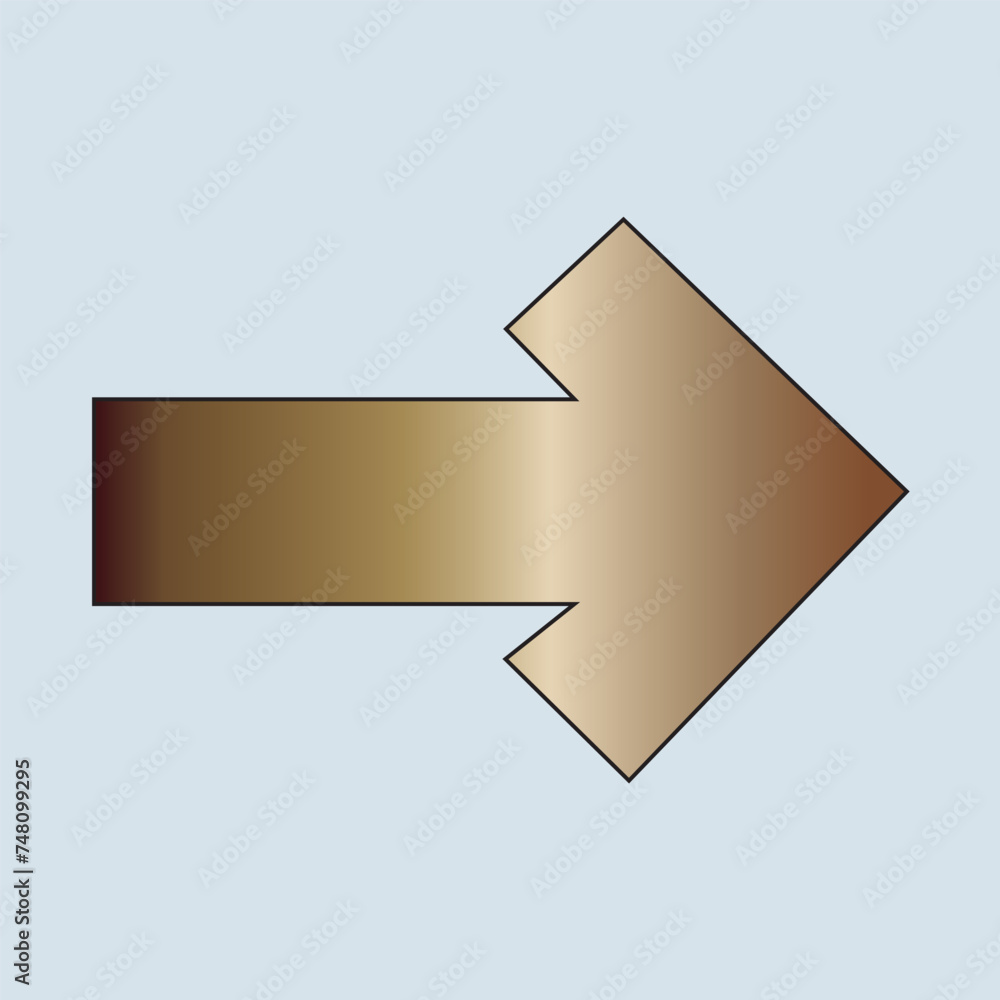 Poster arrow vector 3d button icon set color on grey background. isolated interface line symbol for app, we