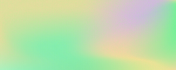 Abstract background featuring a holographic blur with a color gradient.Vector grain noise texture, and watercolor blend.Neon iridescent colors creating a smooth gradation effect.