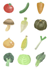 野菜のイラスト詰め合わせ