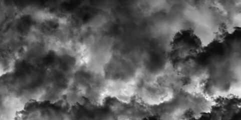 Luxury Nature Abstract: Mountainous Cumulus Clouds Boiling in the Summer Sky.  Darkness and light, heaven. Grey clouds. White cloud isolated on black background, Fluffy texture , Abstract smoke...