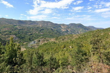 Naklejka premium Beautiful landscape near Gozhdarazhde in Albania