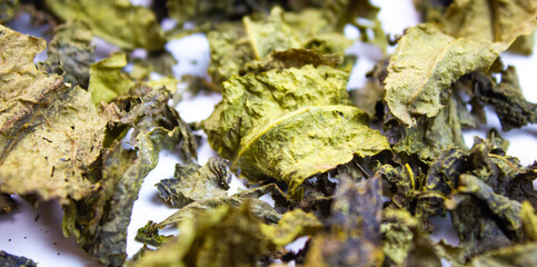 Loose leaf tea, dried natural tea leaves.