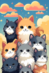 cute cats, Generative AI