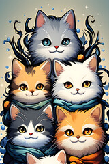 cute cats, Generative AI